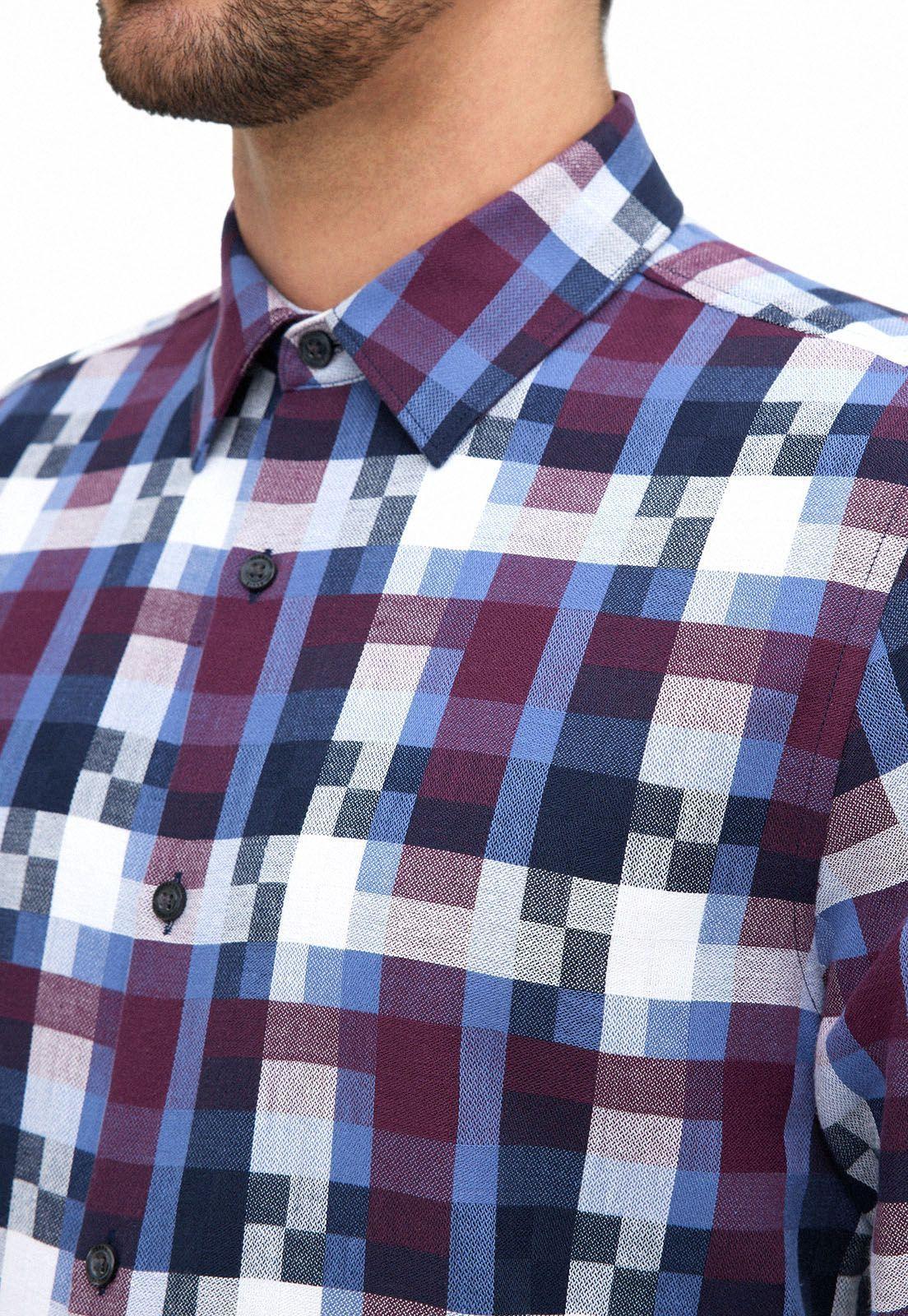 Camisa algodón diseño geométrico-2