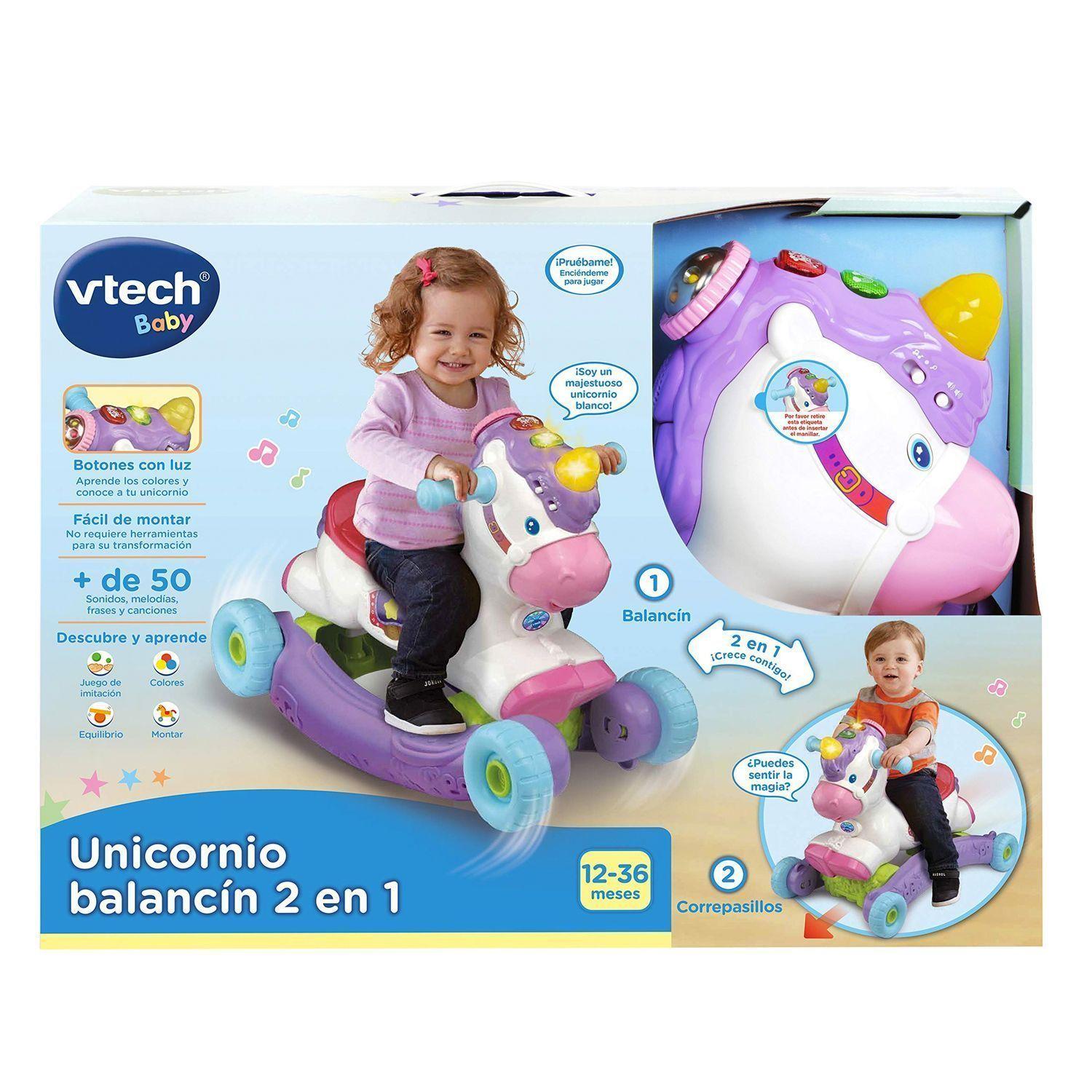 Correpasillos y Balancín 2 en 1 Unicornio Vtech-0