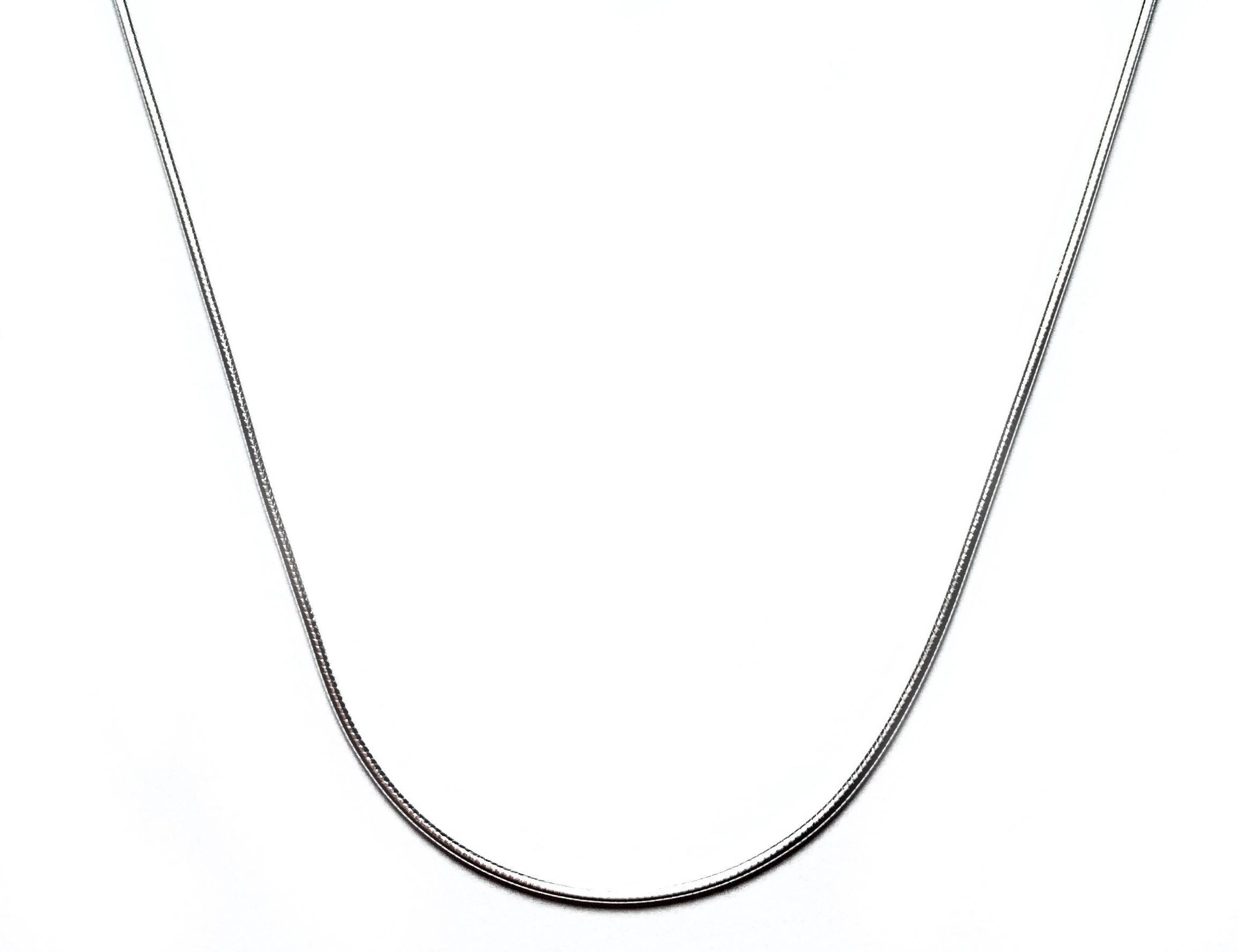 Cadena Cola de Topo Delgada 50cm Plata Fina 925-0