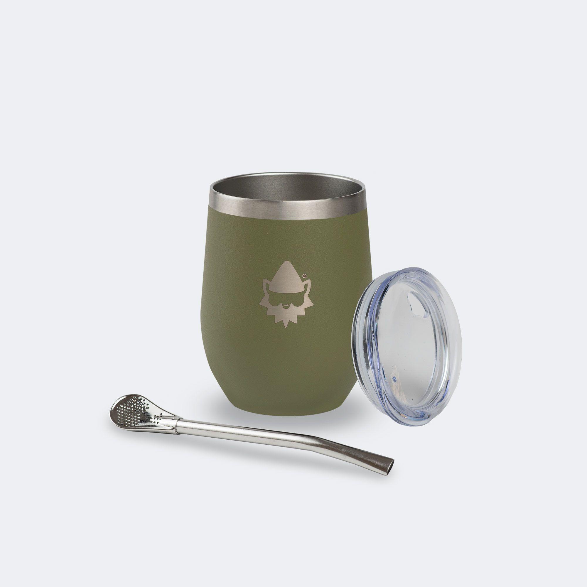 Vaso Térmico 355 ml OliveGreen Gnomo-0