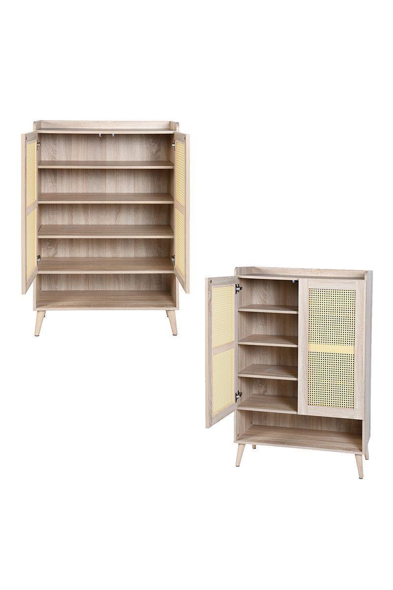 Buffet Rattan 2 Puertas Café-3