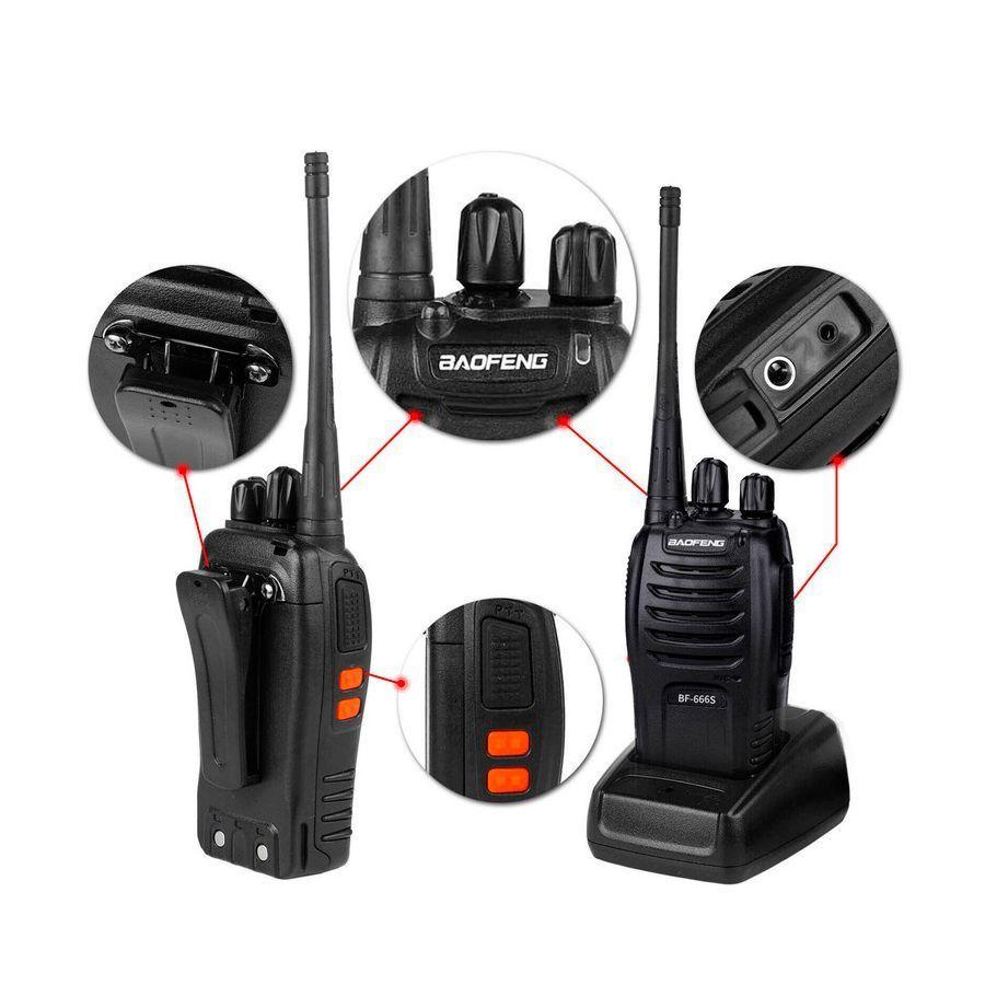 Transceptor Intercomunicador Baofeng VHF-UHF BF666S para Comunicaciones de Corto Alcance-1