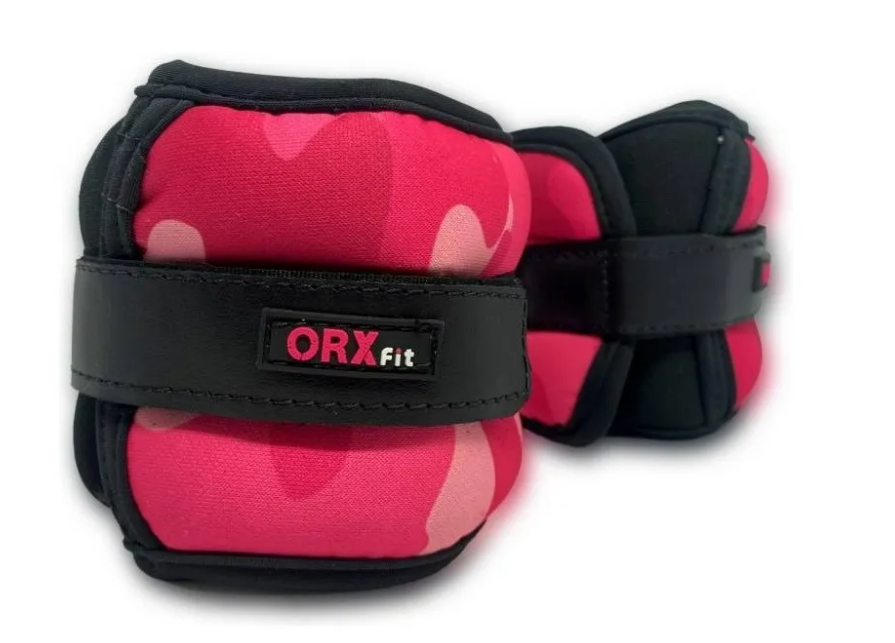 Muñequeras Con Peso - Pink Camo - Orxfit-0