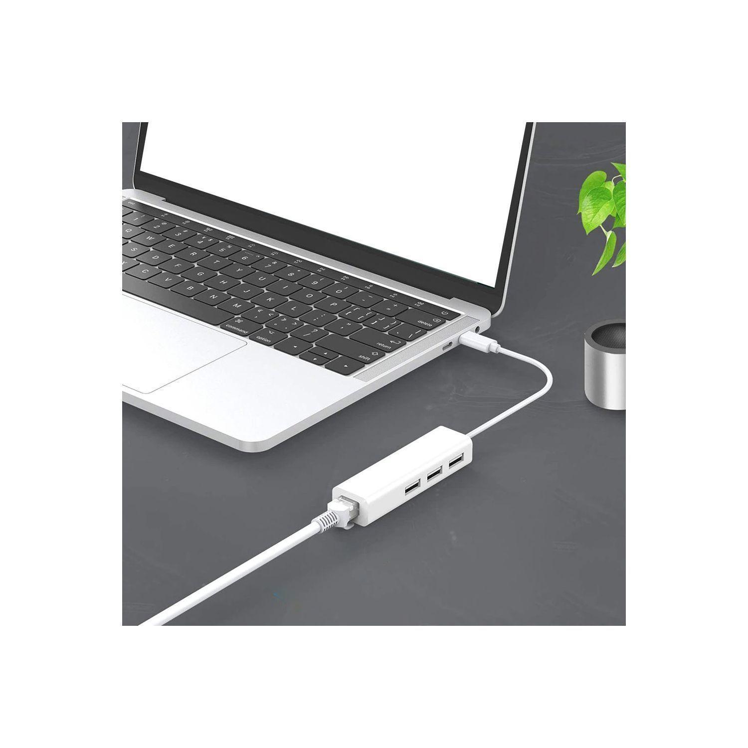 HUB Tipo C RJ45 Adaptador 4 en 1 Tecnolab-1
