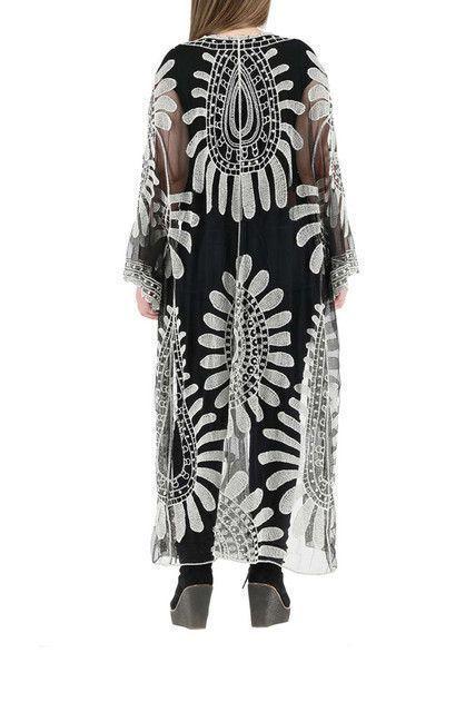 Kimono Negro Black Nitro Flower Humana-1