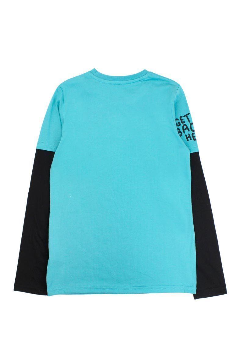 Polera junior niño doble manga power 332-1