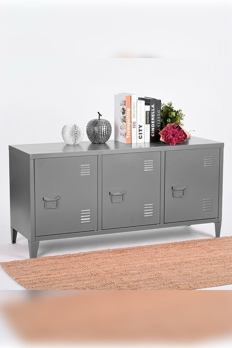 Buffet Gabinete Raks Tv Mesa Arrimo Cómoda Metal-1