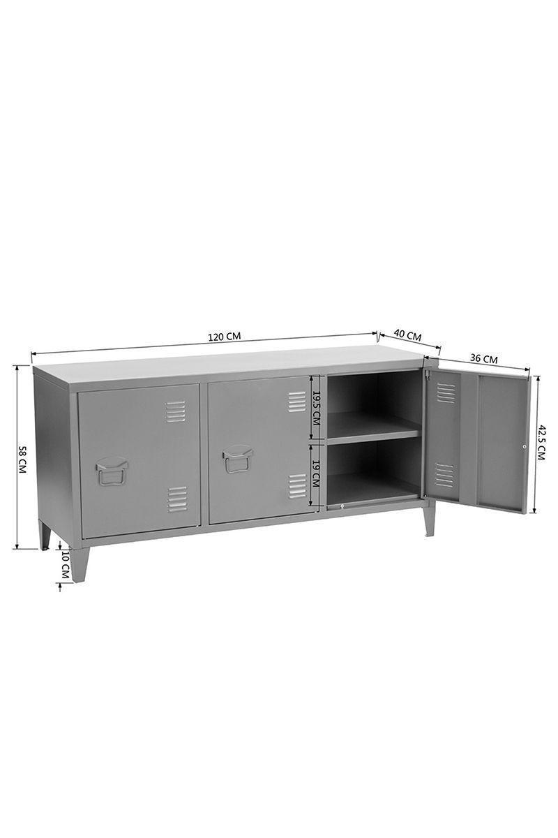 Buffet Gabinete Raks Tv Mesa Arrimo Cómoda Metal-2