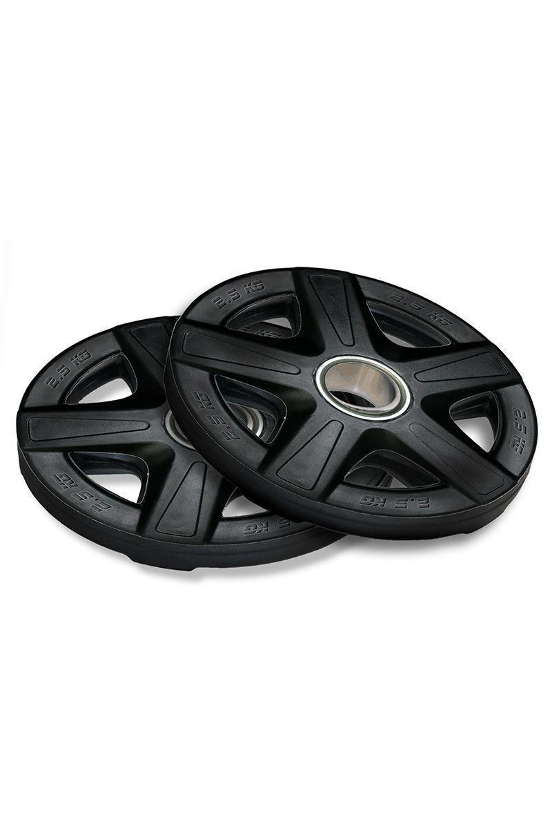 Disco Engomado para Barras de 2,5 Kg Negro-3