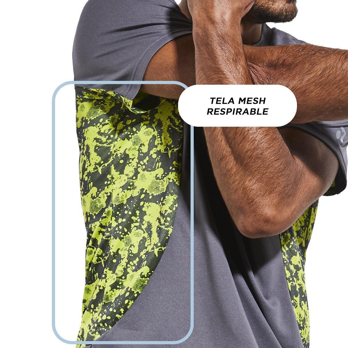 Polera Deportiva Microfibra Hombre Gris -1