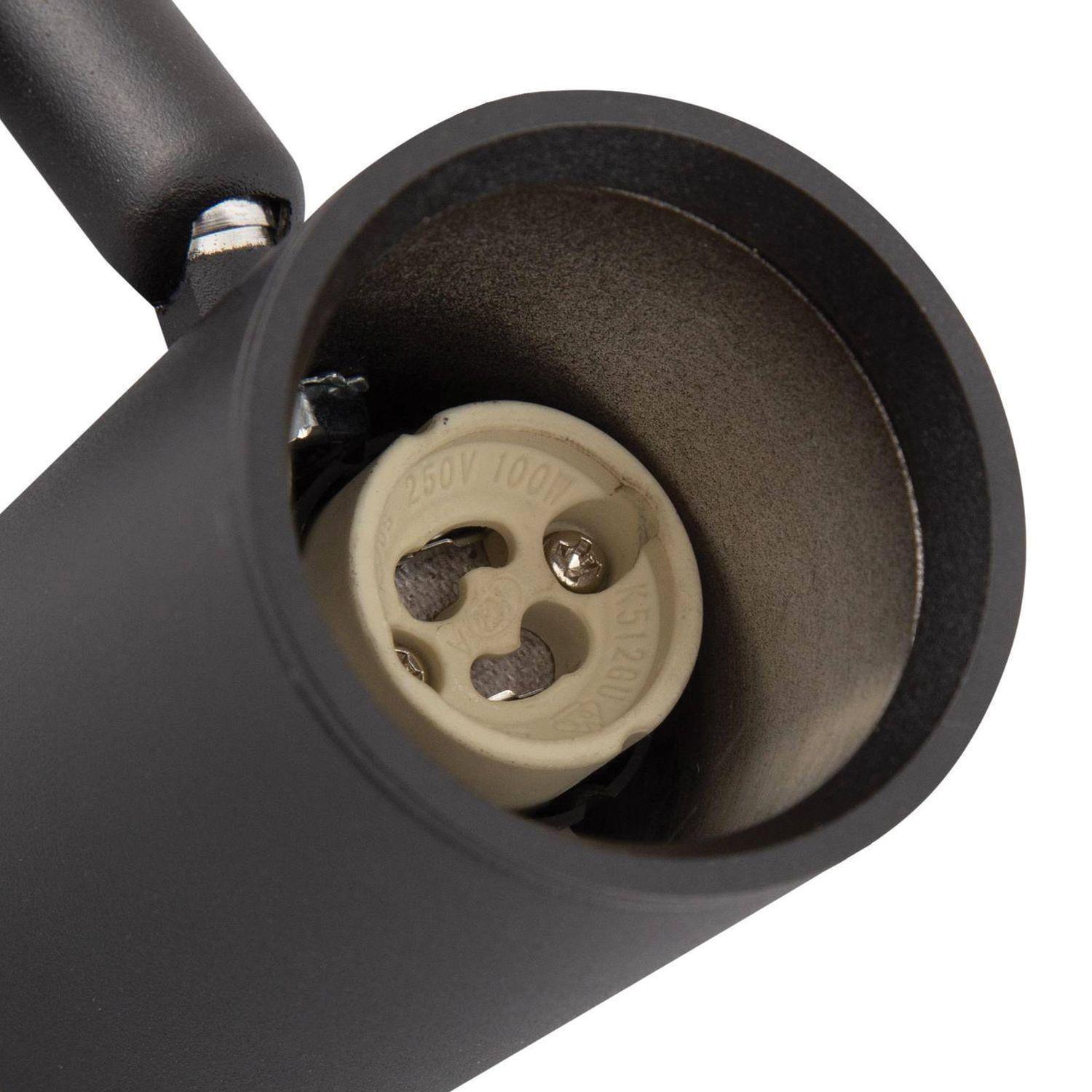 Foco Para Riel Monofásico Porta GU10 Negro-5