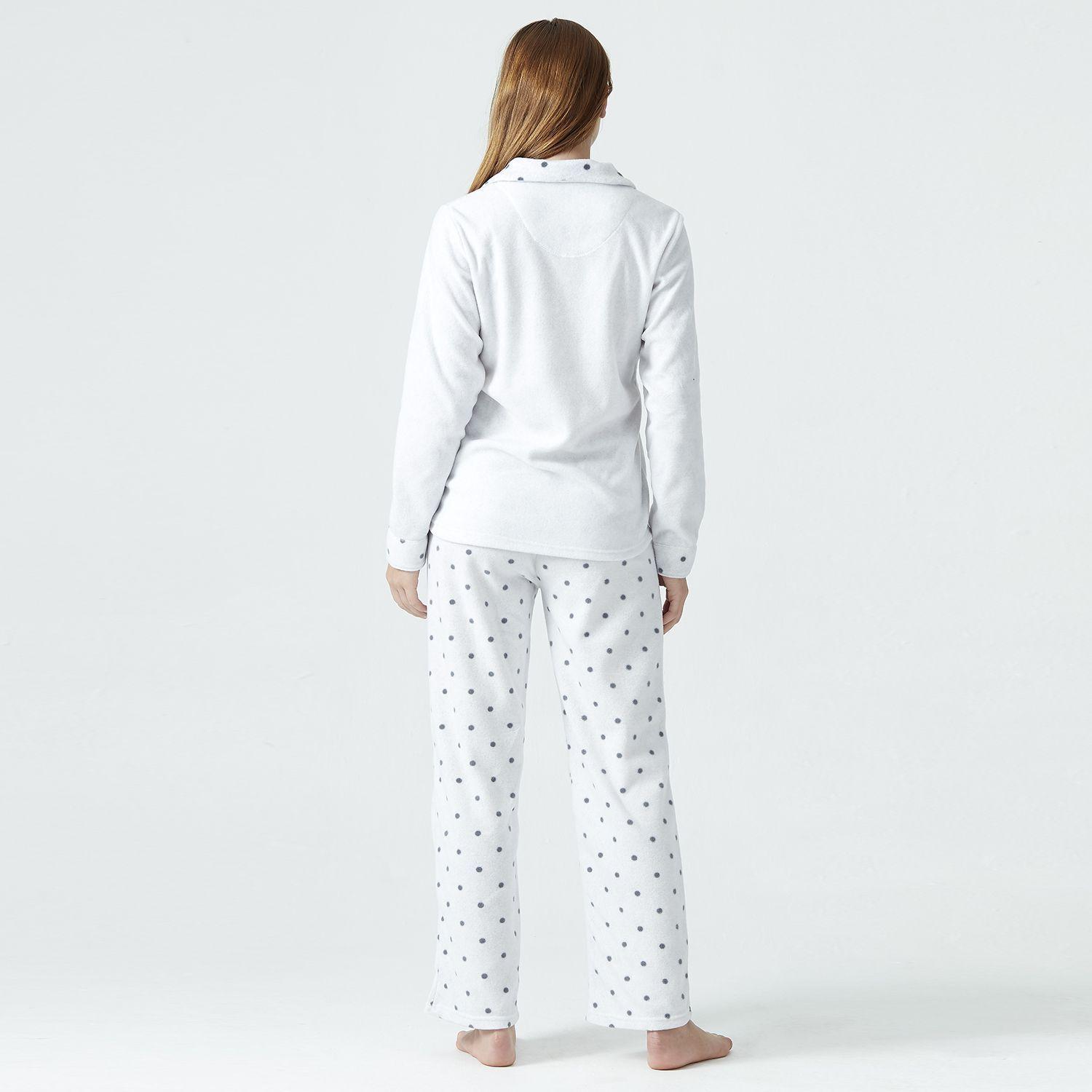 Pijama Print Polar Gris Claro-2