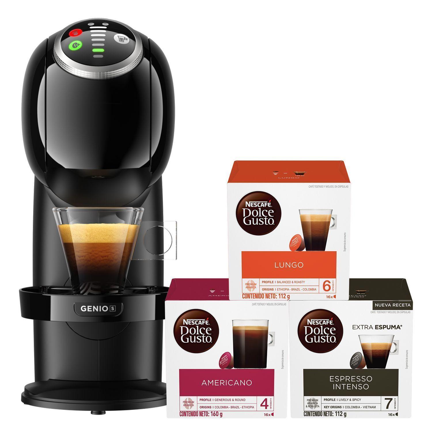 Cafetera DG® Genio S Plus Black + Cápsula X6 Cajas-0