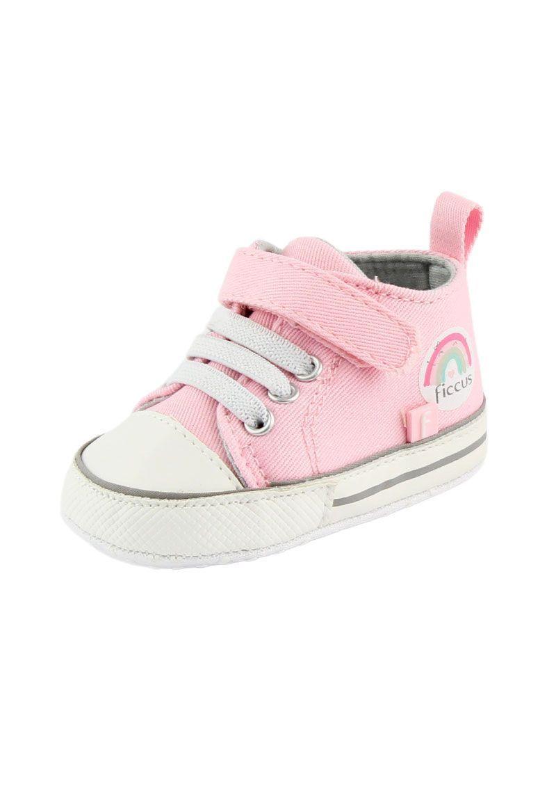 Zapatilla caña velcro elástico bebé soft niña 801-1