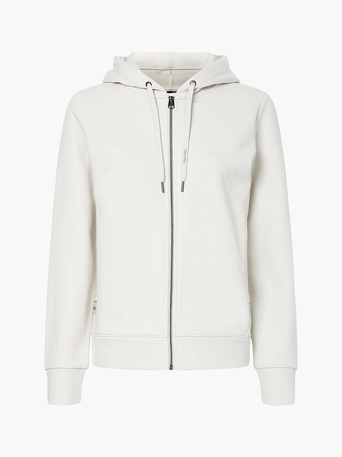 Hoodie Logo Tape Crema Calvin Klein-4