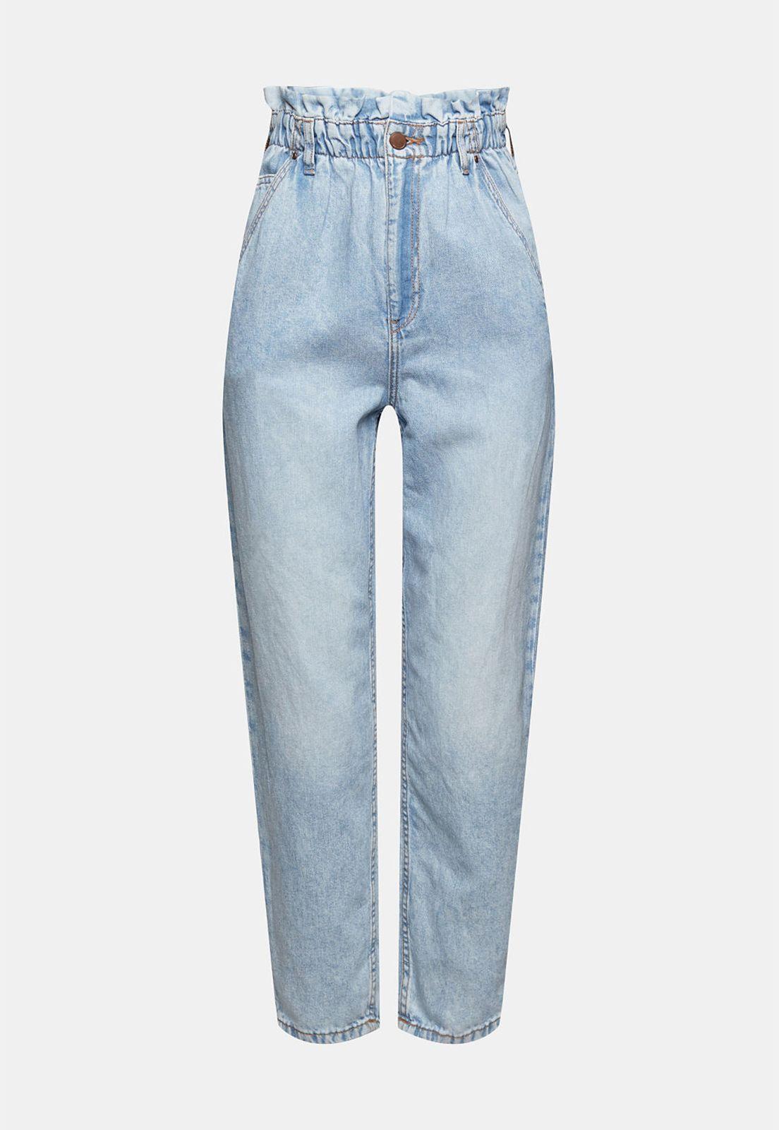 Con Cáñamo: Jeans Estilo Paper Bag Esprit-3