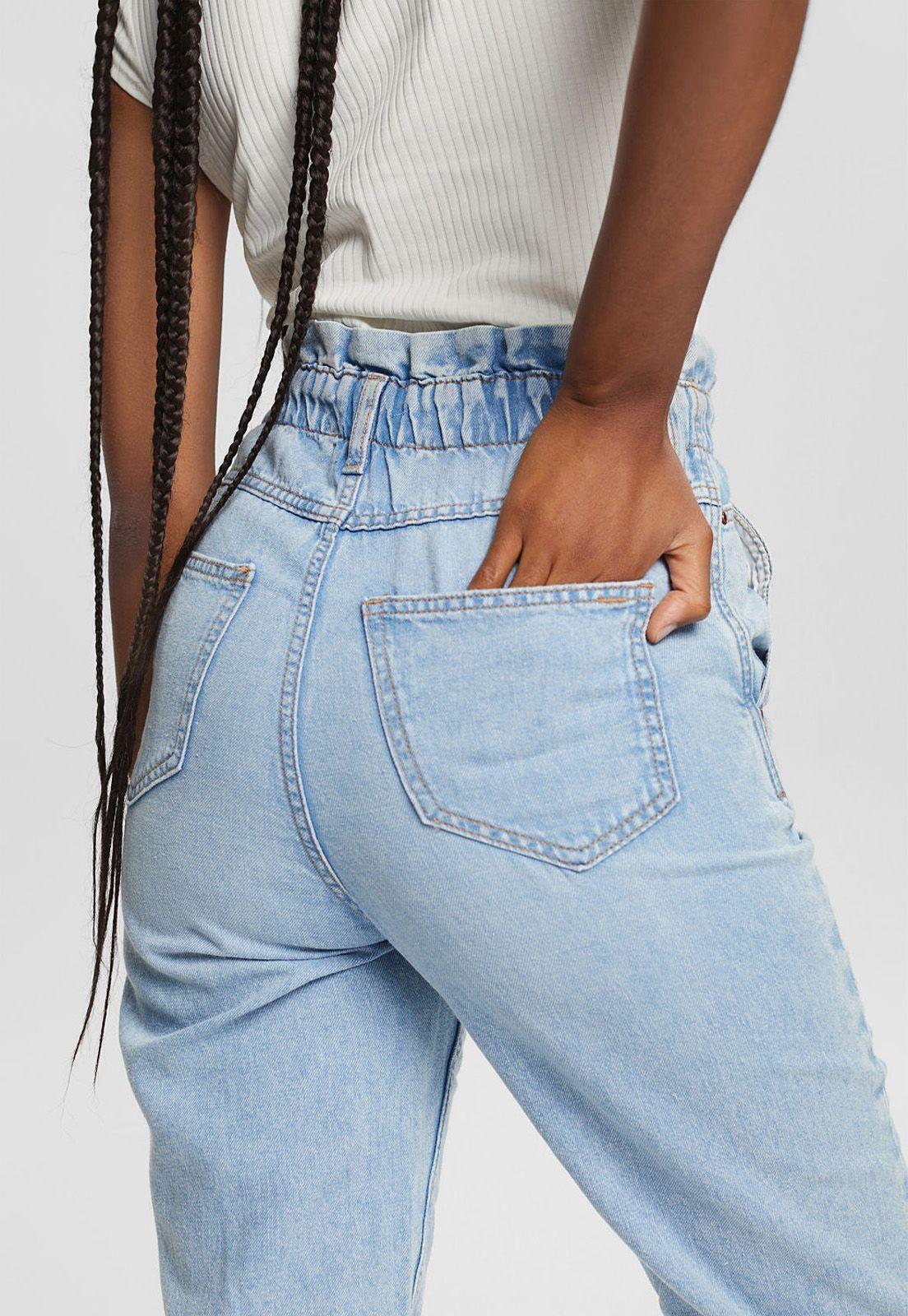 Con Cáñamo: Jeans Estilo Paper Bag Esprit-2