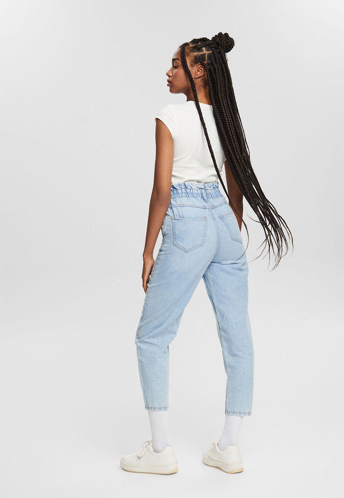 Con Cáñamo: Jeans Estilo Paper Bag Esprit-1