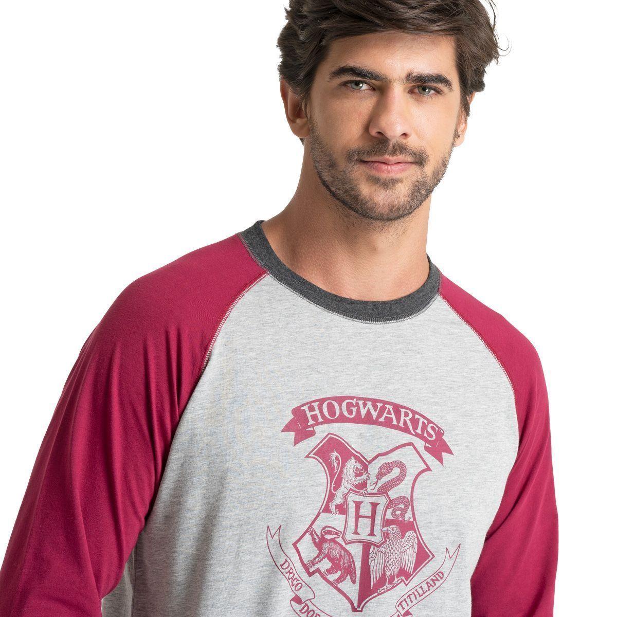 Pijama Algodón Hombre Invierno HOGWARTS C1 Top-2