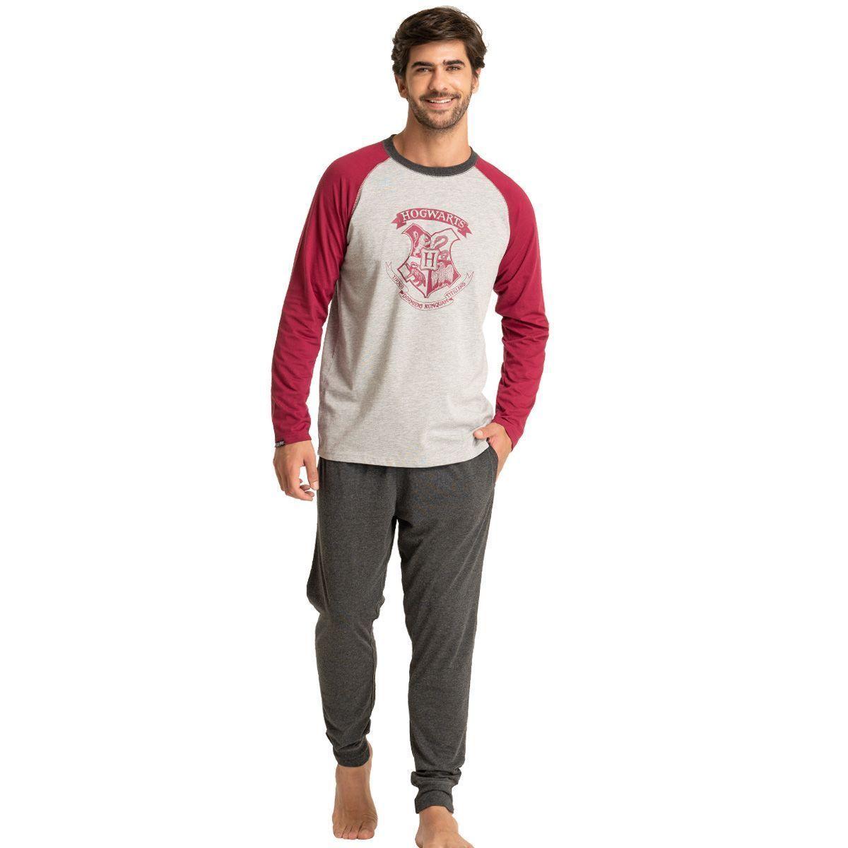 Pijama Algodón Hombre Invierno HOGWARTS C1 Top-0