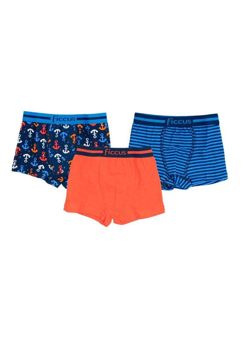 Pack triple boxers kids niño 641-0