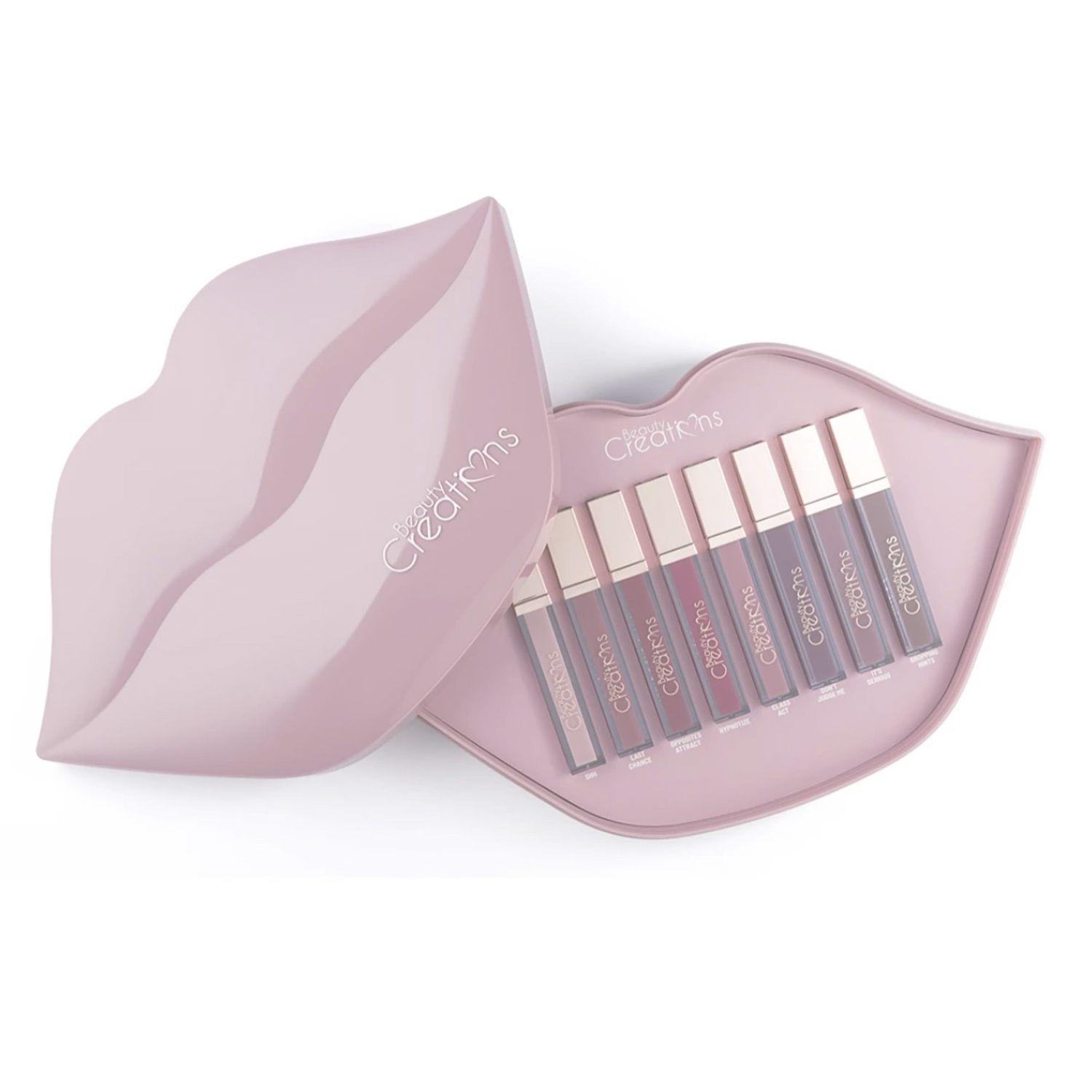 Set de 8 Labiales Seal The Deal "The Lust" Color Rosa Beauty Creations-0