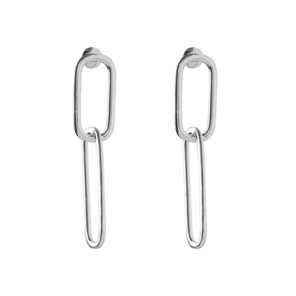 Aros Diane Bañados en Oro Blanco Hadara Joyas-0