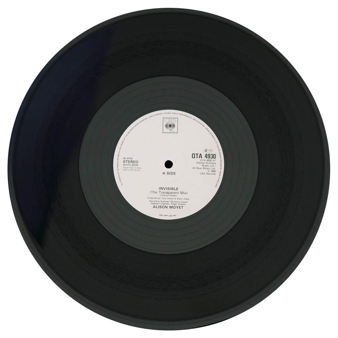 ALISON MOYET - INVISIBLE (TRANSPARENT MIX) 12" MAXI SINGLE VINILO USADO-2