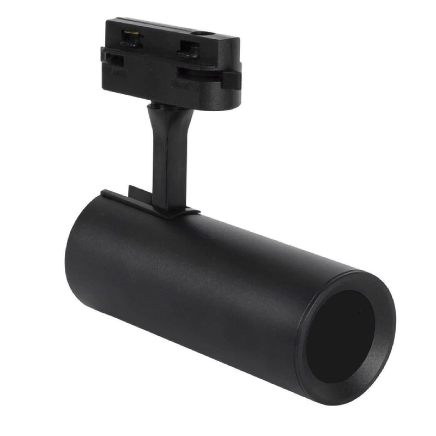 Foco Riel Decorativo Monofásico 1xGU10 Negro-0