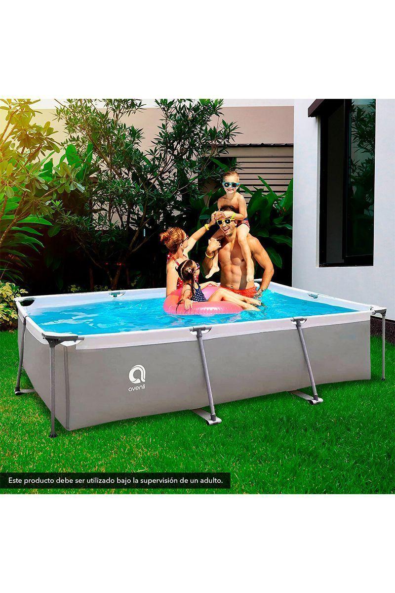 Piscina Estructural 3701 Litros 65x207x300 cm Gris-1