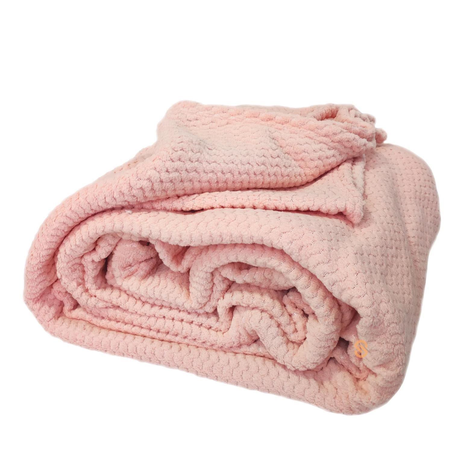 Frazada Coral Pop 2 Plazas Color Rosado Doral - SC-5