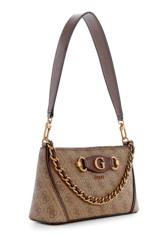 Cartera Izzy Top Zip Shoulder Bag Lgw Café Guess-1