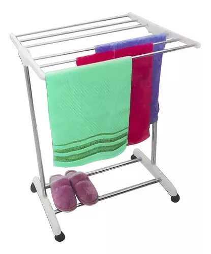 Tendedero Ropa Plegable Toalla Para Baño Colgador -0