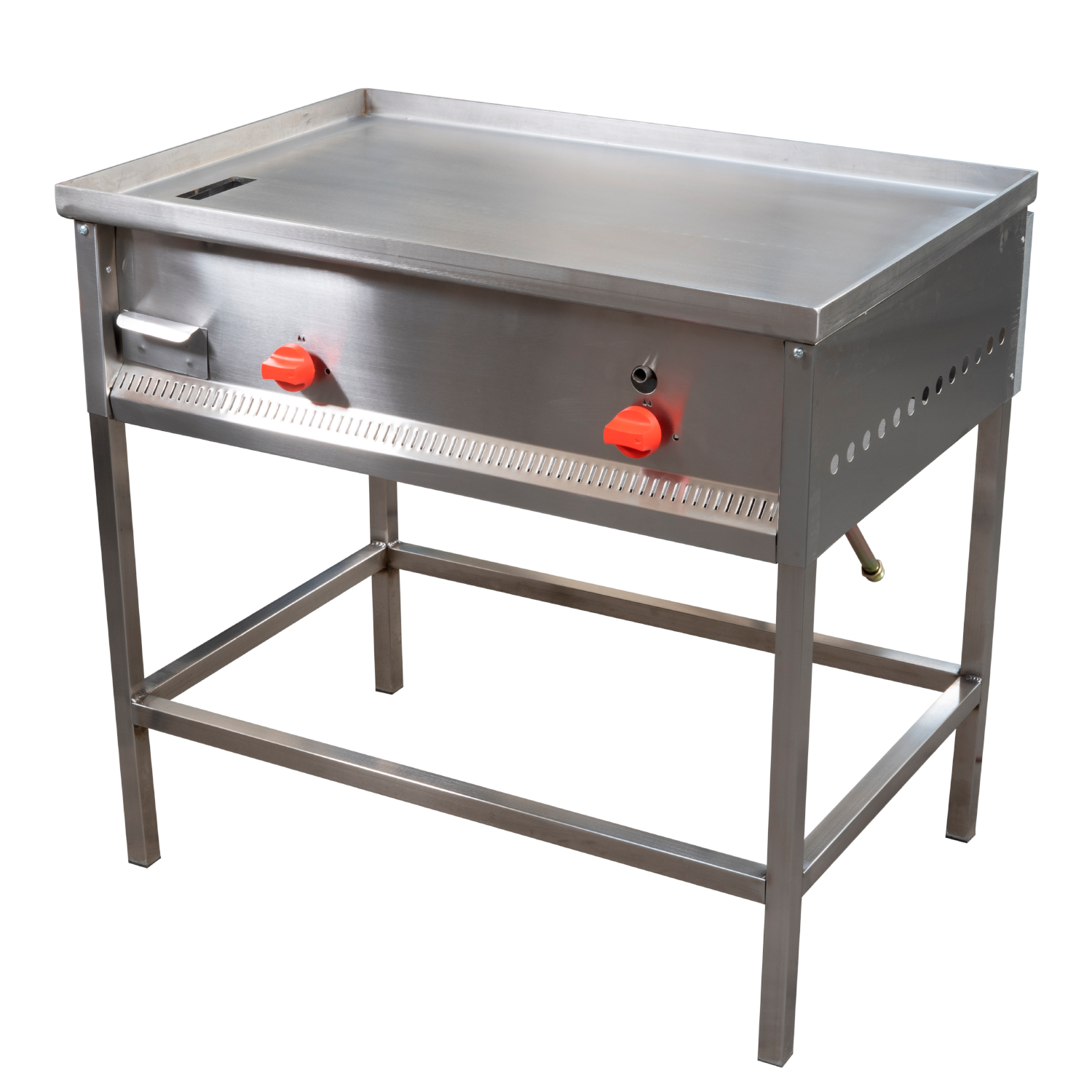 Plancha Churrasquera Industrial Ticgas 1000x600 Full Inoxidable, Gas natural-1