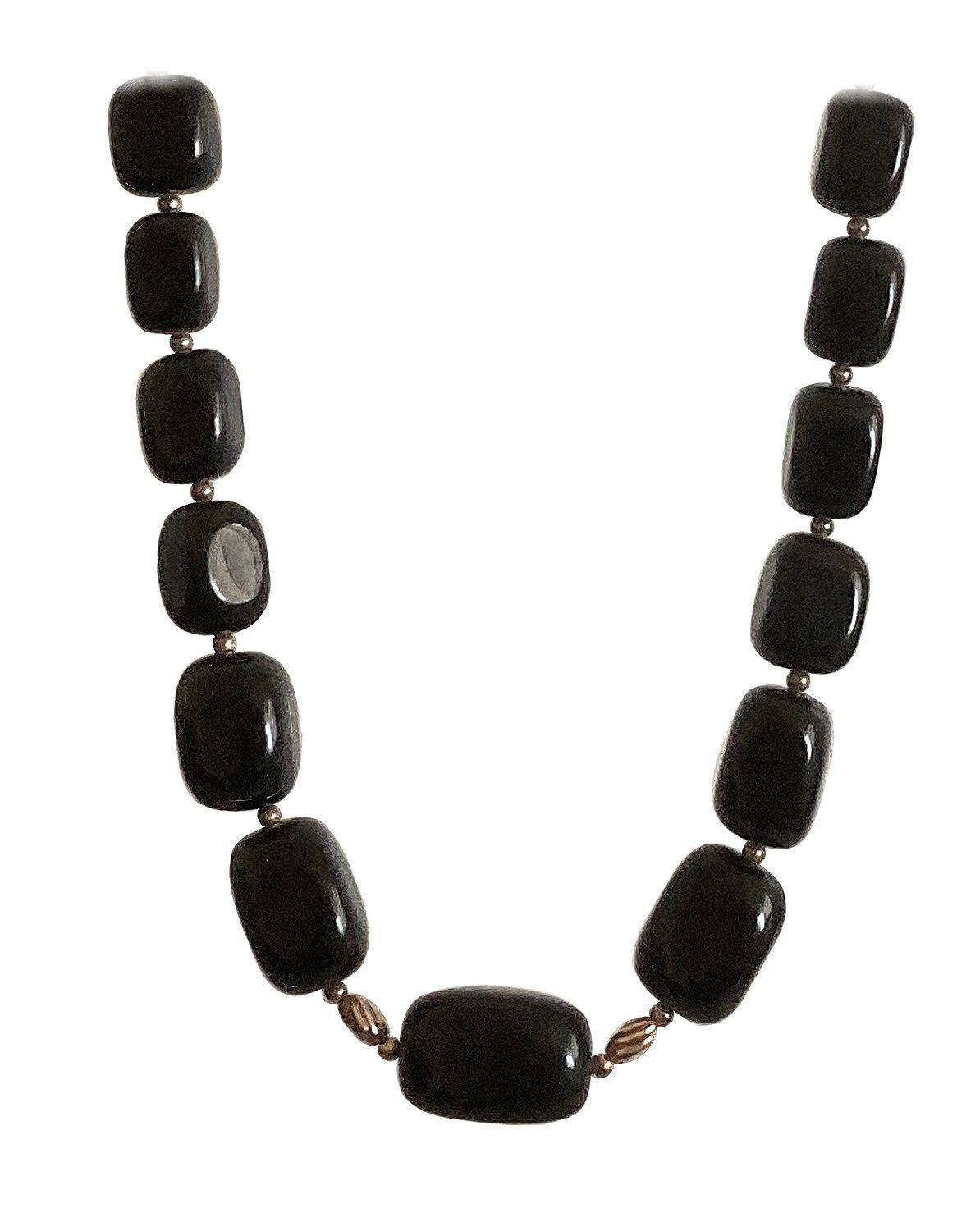 collar de plata 925 y Ónix negro-1