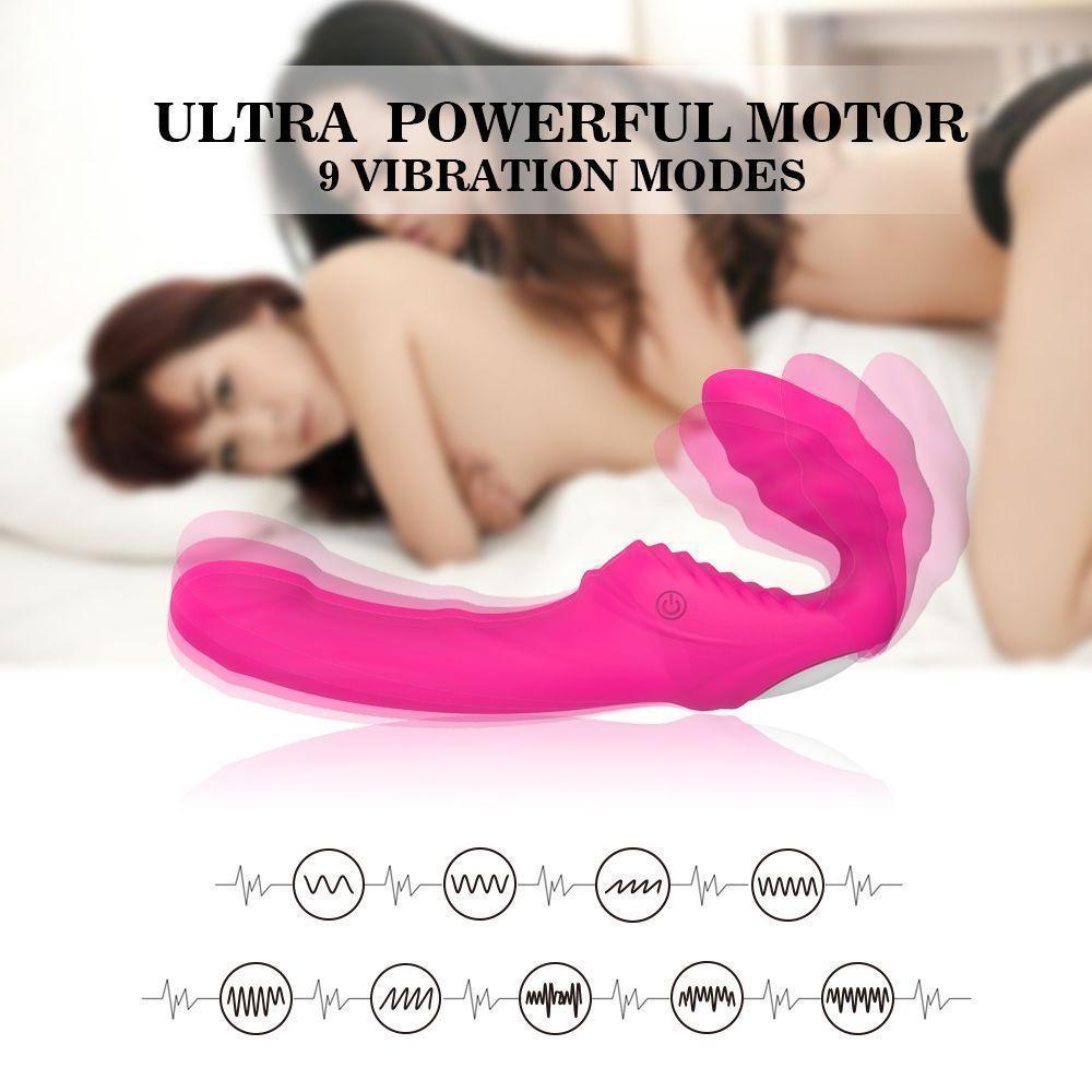 Dildo Doble Vibrador Strapless Control Remoto Nana-3