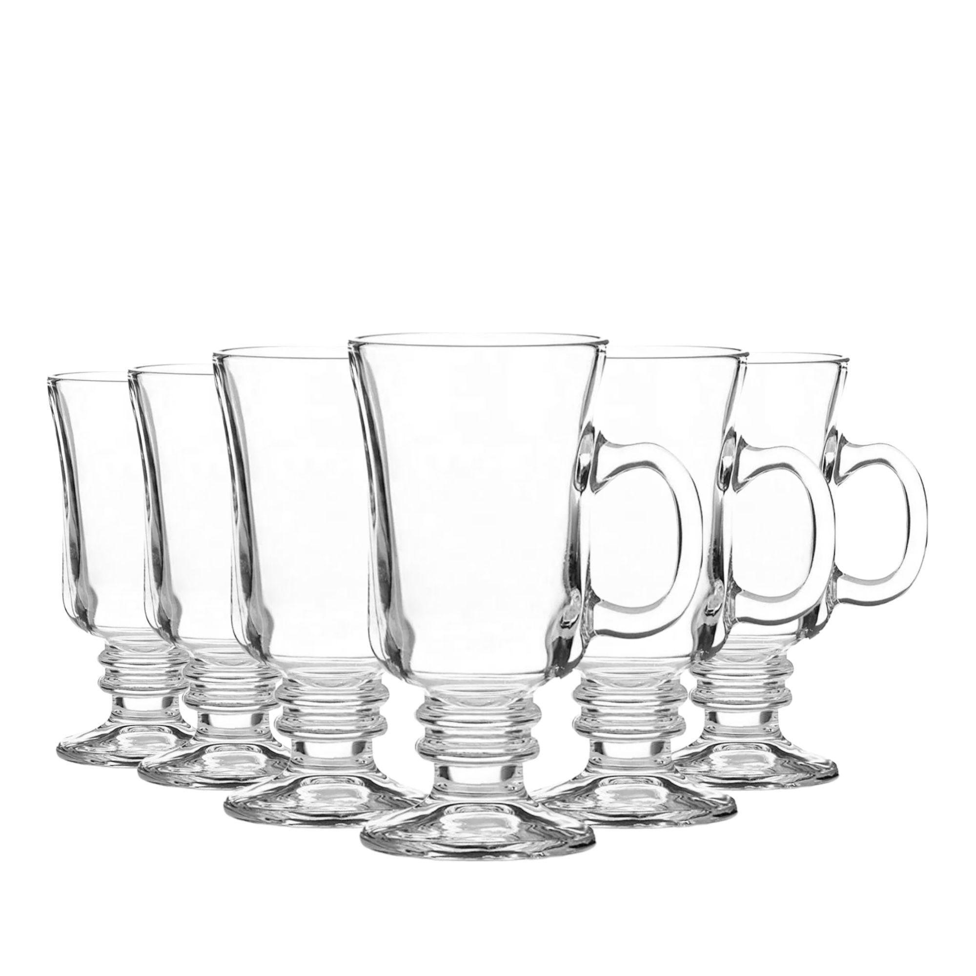 set de 6 taza capuccino de vidrio 245ml-2