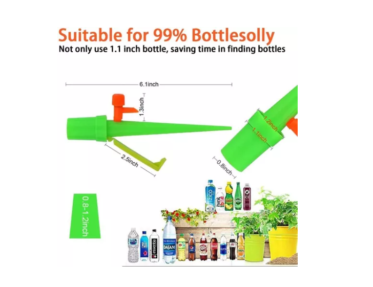 Pack 12 Estacas Riego Por Goteo Automatico Plantas-1