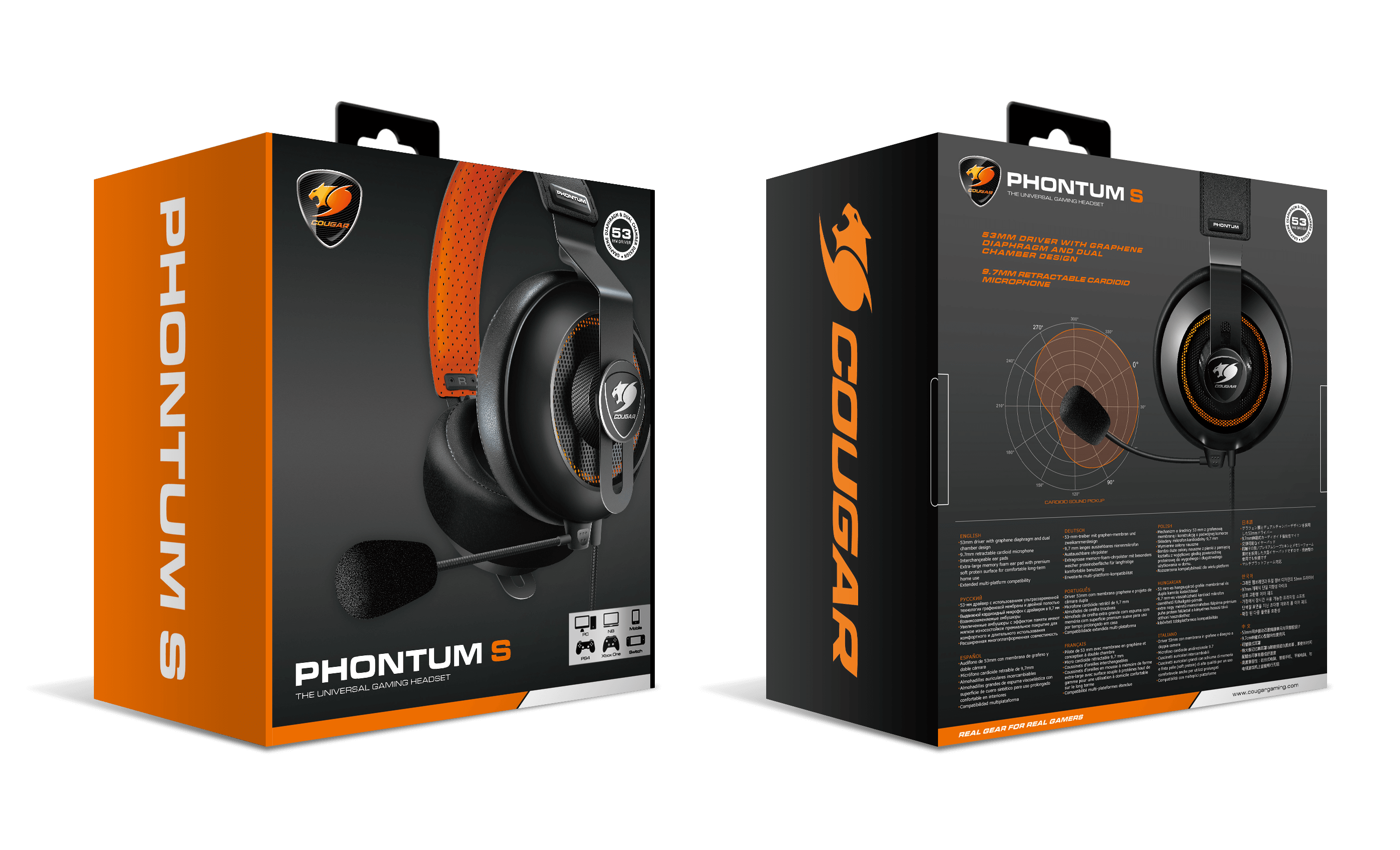 Audifono Gamer Cougar 53mm Phontum S Multiplataformas-10