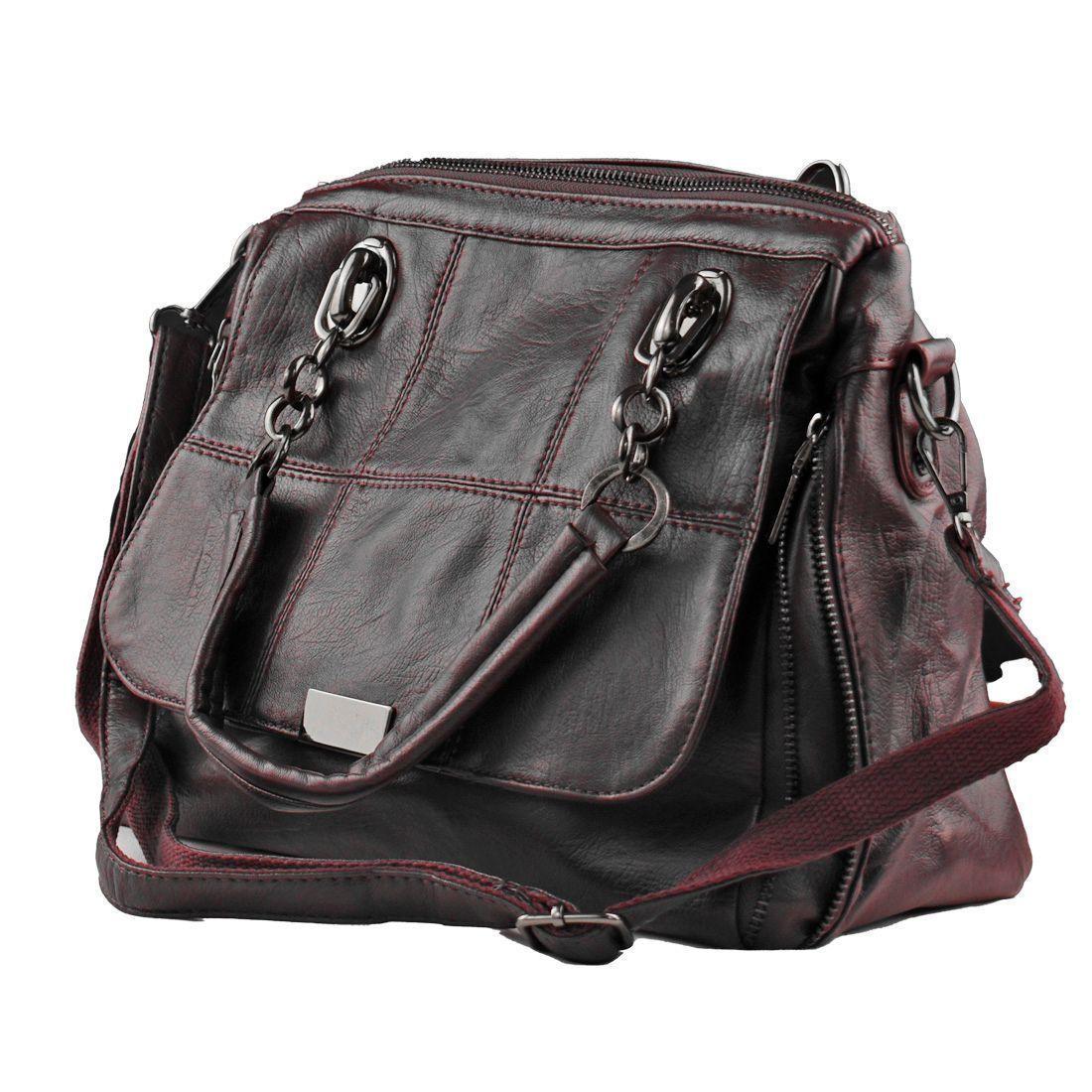 Cartera Ecocuero Pelusa Rojisa-0
