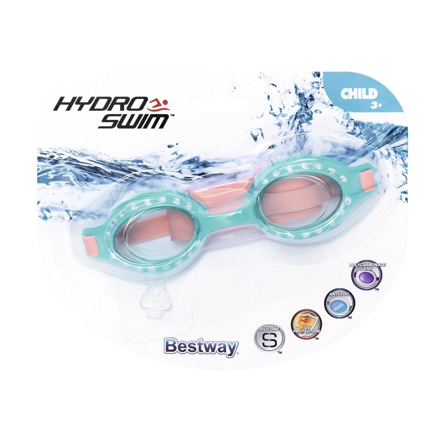 Lentes Agua Niñas +3 Años / Brillos Azul-4