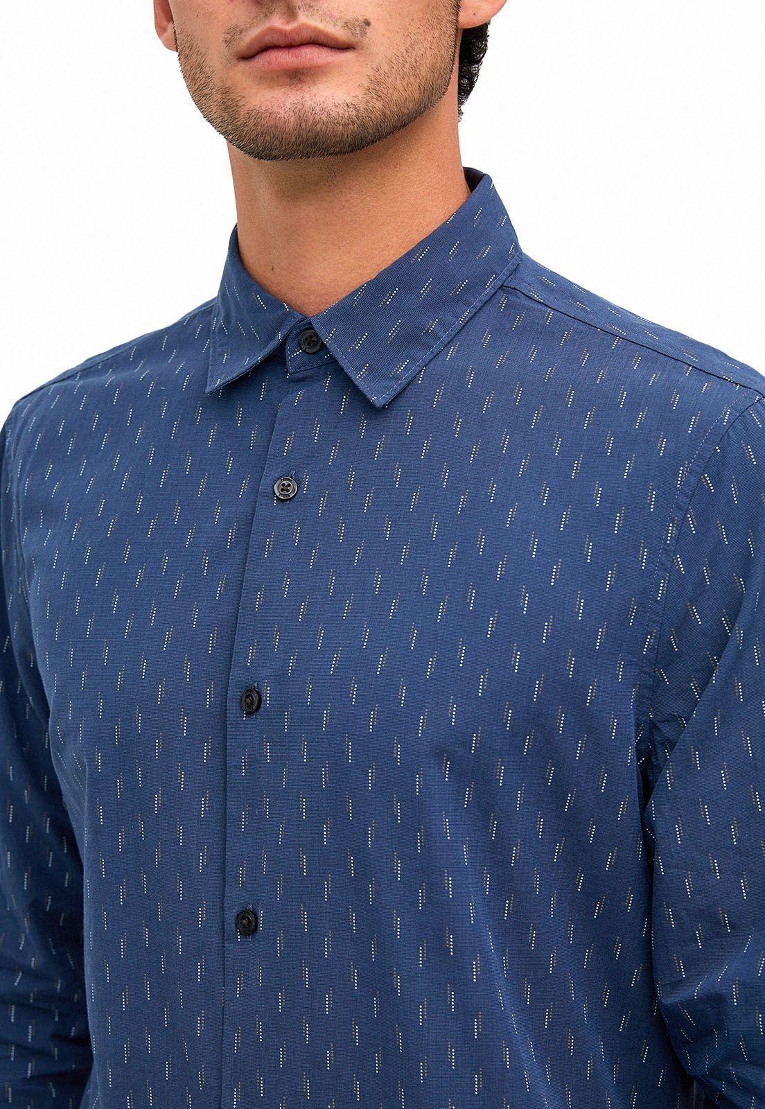 Camisa estampada azul piedra-1