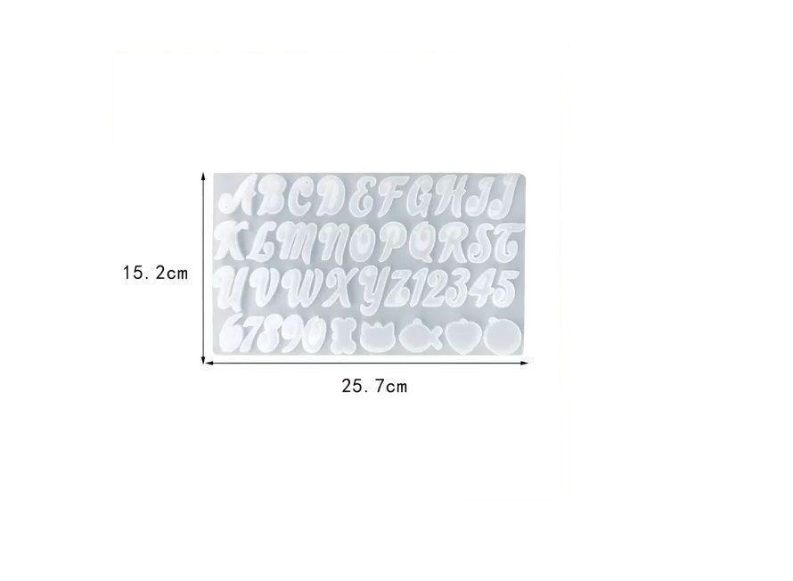 Molde Silicona Moldes Resina Letra Molde De Silico-1