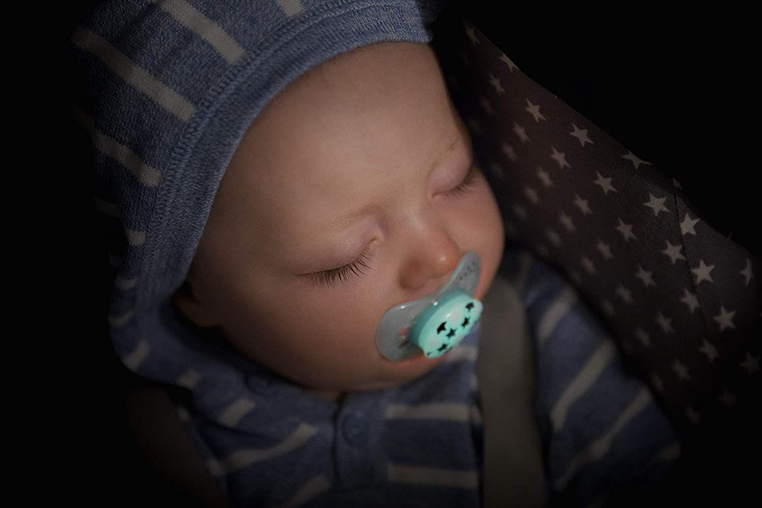 Chupete Night Silicona Oso Planeta 0-6 meses Nip-4