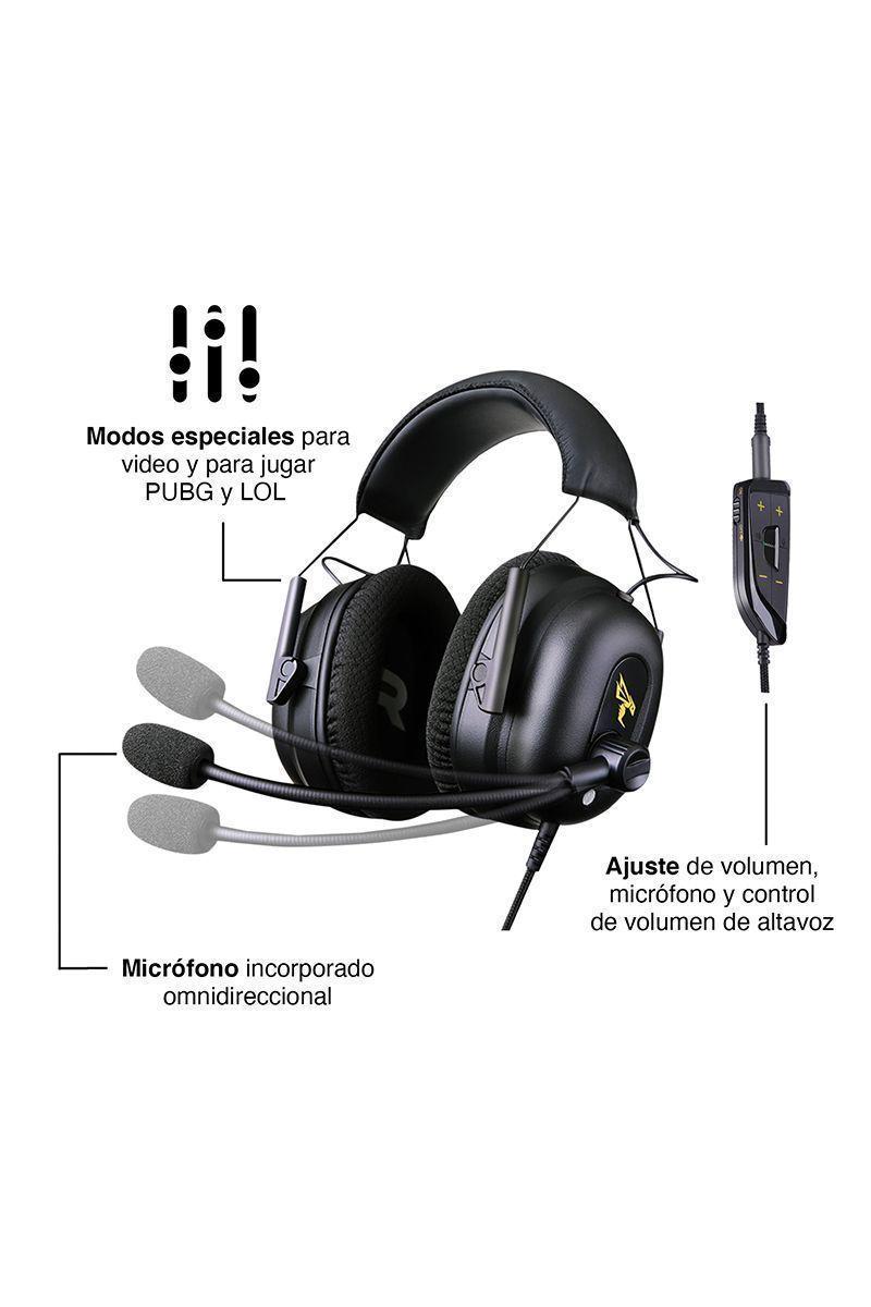 Audífonos Gamer Commander 7.1 con Micrófono Negro-3