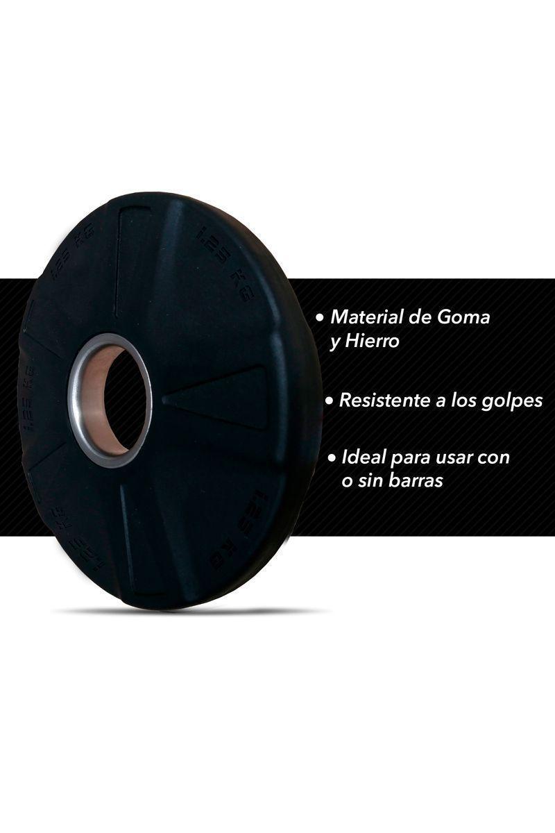 Disco Engomado para Barras 1,25 Kg Negro-4