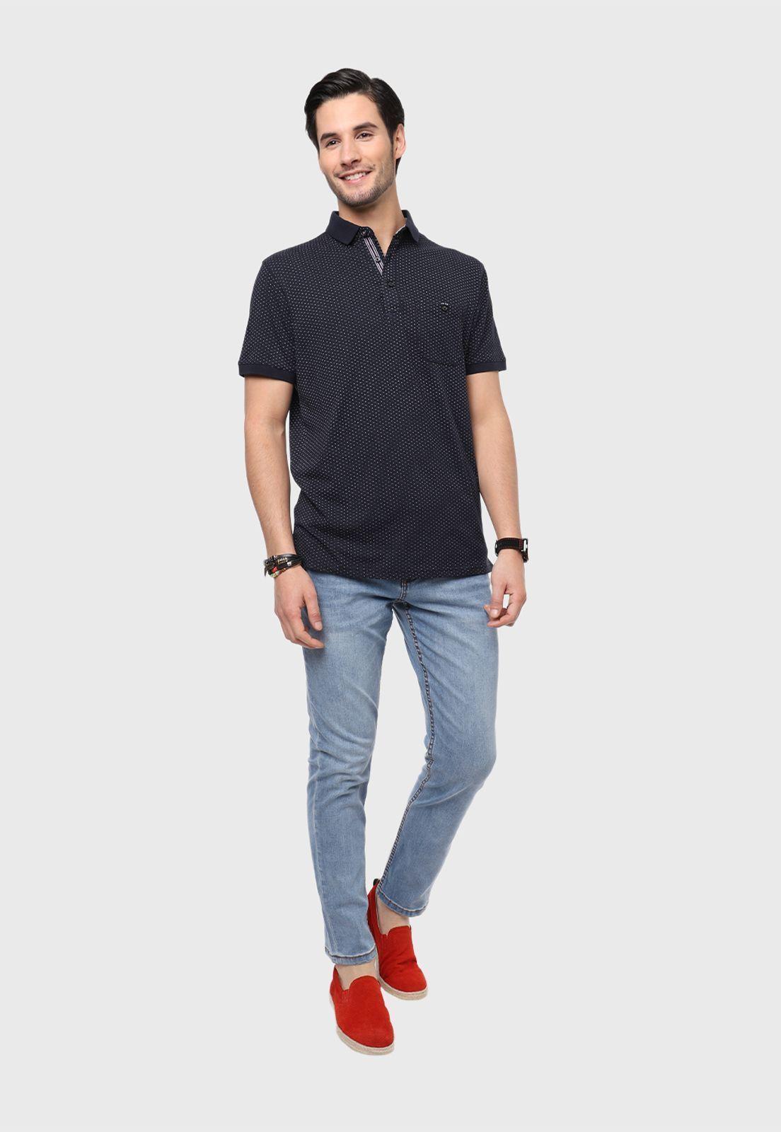 Polera Jersey Manga Corta Guy Laroche-3