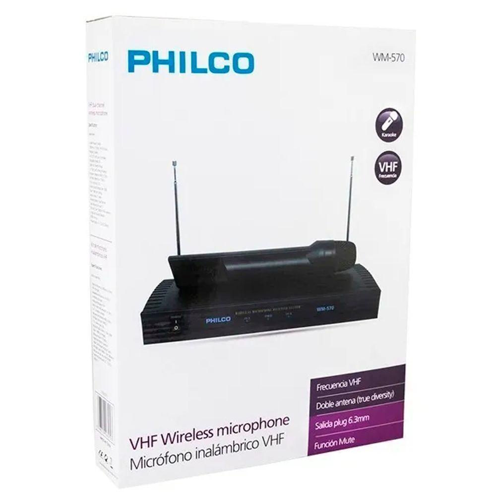 Set 2 Microfonos Inalámbrico Professional Vhf Philco Wm570-2