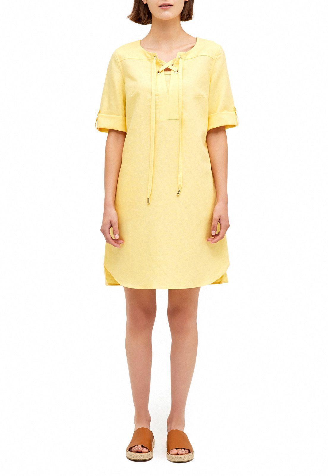 Vestido Nélida Amarillo Claro-0