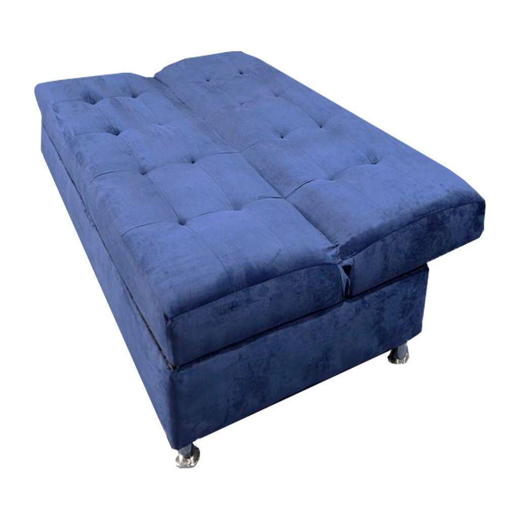 Futon baul patagonia 3 Cuerpos Azul Marino Pmetal-2